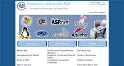 Desktop Screenshot of creacionesydesarrolloweb.com